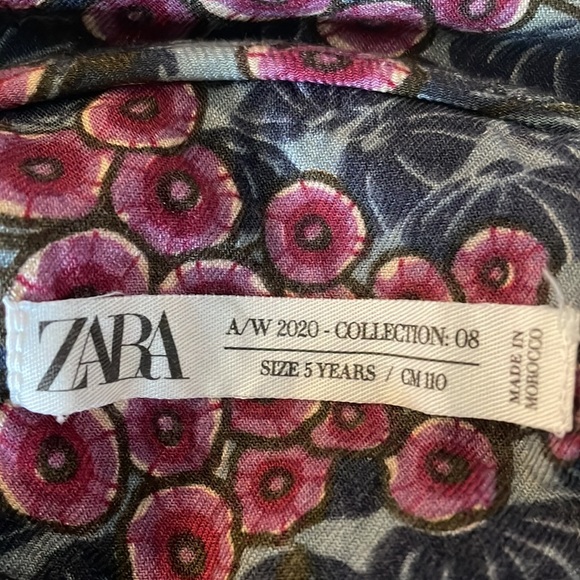 Zara Girls A/W 20 Collection Floral LUXE Dress - Picture 9 of 10